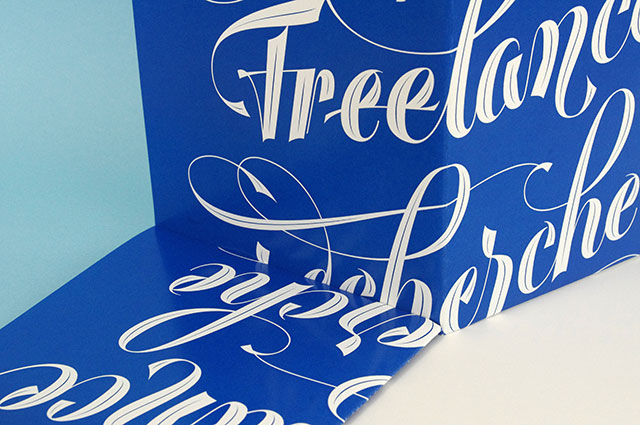 lettering contrast type poster print promotion freelance graphic designer